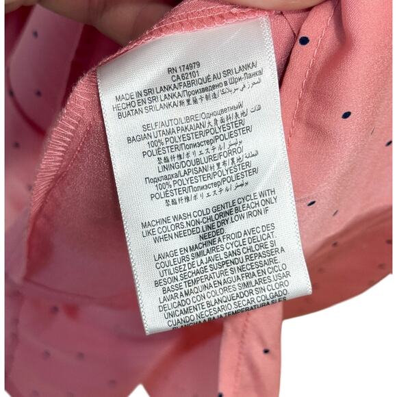 Women's BCB Generation Pink w/ Black Polka Dot Dress - Size 0 ( XXS / XS ) - Picture 6 of 13